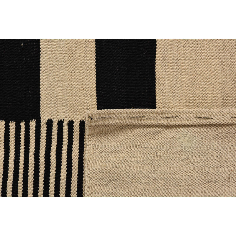 Tapis noir et blanc Petrella