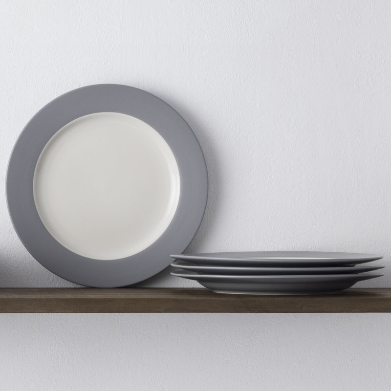 Noritake Colorwave Rim Dinner Plates, 11", Slate