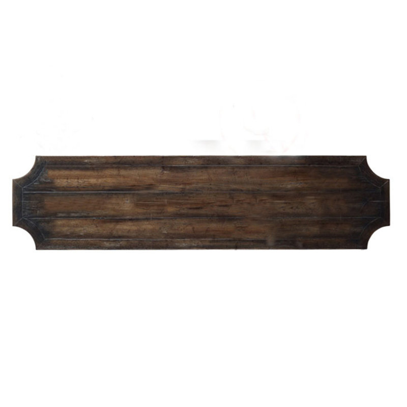 Console américaine en bois massif sculpté, H 35,4 po x l 59 po x P 17,7 po