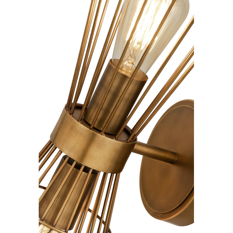 Palethorp Armed Sconce, Rubbed Brass