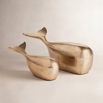 Lychee 2-Piece Whale Sculpture