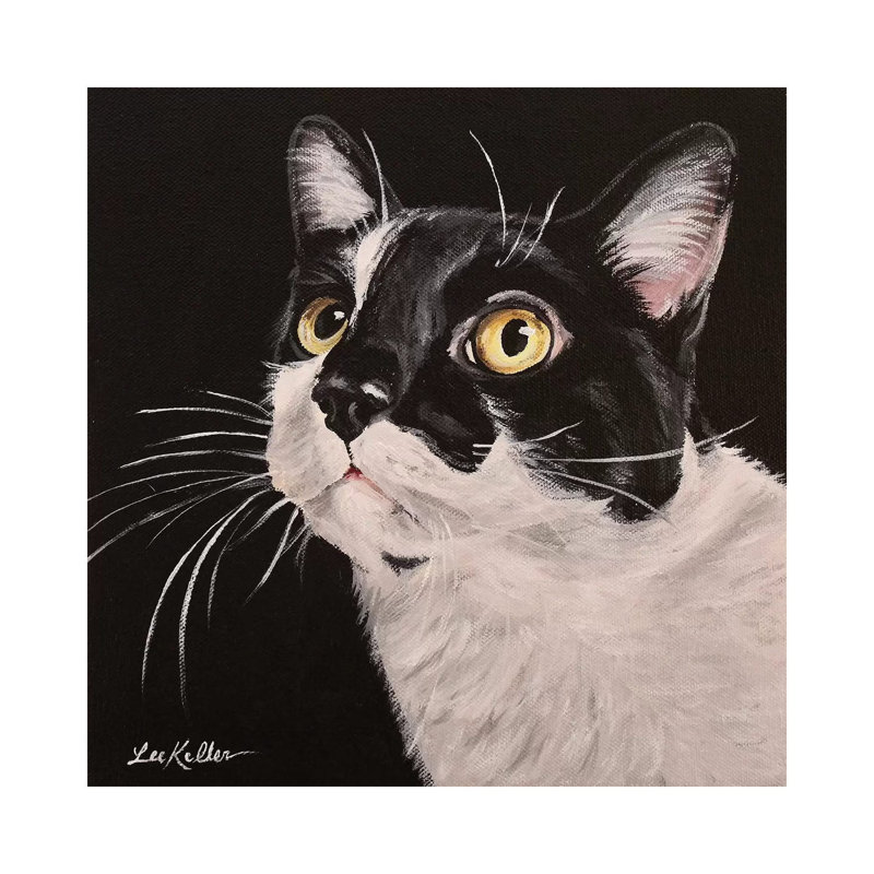 Lex by Hippie Hound Studios - Wrapped Canvas Painting, 30.48 cm H x 30.48 cm W