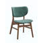Chaises d'appoint confortables en tissu et finition, ensemble de 2, pour la salle à manger et le salon-1335844482