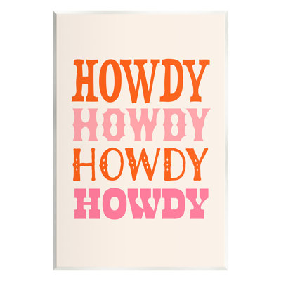 "Howdy Country Typographie" par Victoria Barnes