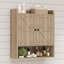 Armoire de salle de bain murale l 21,85 po x H 26 po Dorset, armoire de rangement pour salle de bain avec deux portes, tablettes réglables, tablette ouverte-584826306