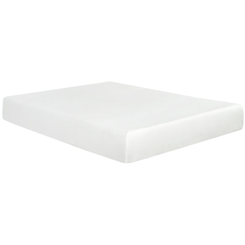 Super peluche 10 po Matelas moyen en mousse viscoélastique gélifiée dans une boîte avec housse en aloès blanc respirant
