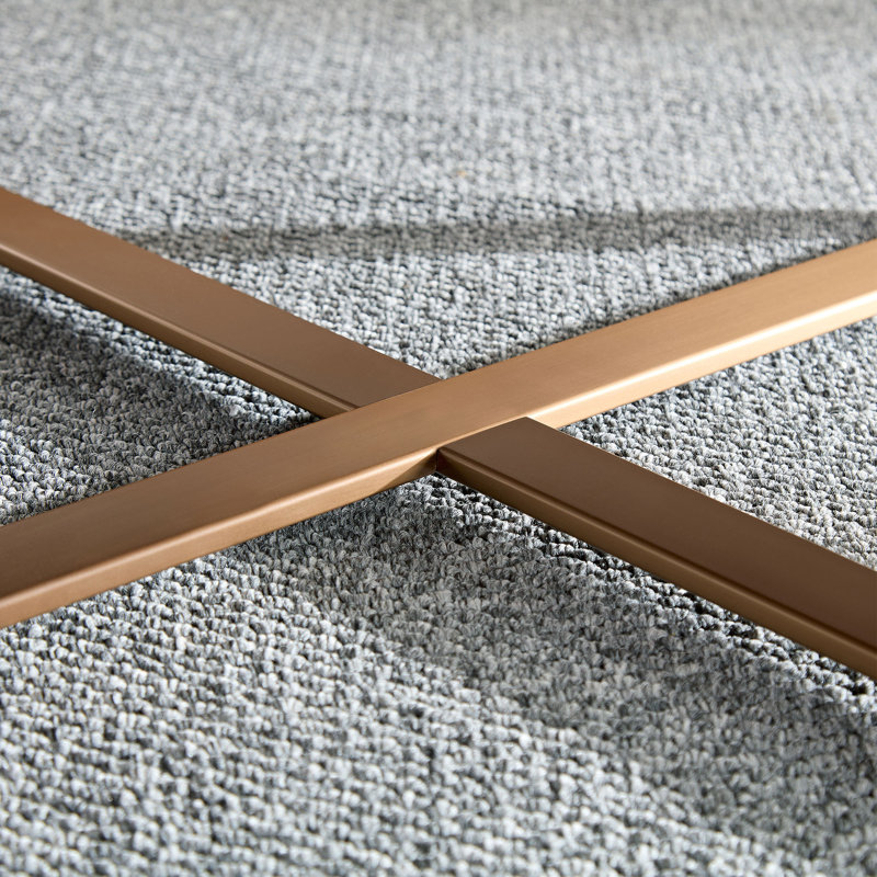 Space-saving Modern Coffee & Cocktail Table, 31.5'' Walnut Mdf & Metal Design