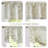 Linen Floral Rod Pocket Farmhouse Double Layered Valance for Kitchen Bathroom-606881998