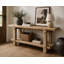 Rustic Vintage Sorrento Console Table Approx. 72x16x29H Weathered Natural