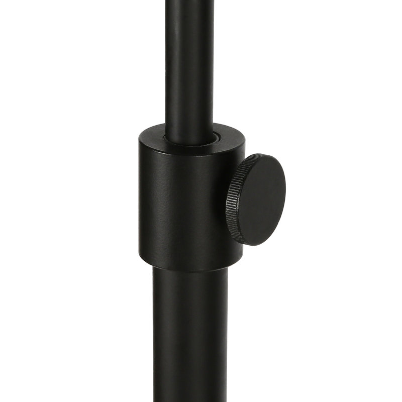 Lampe de lecture sur pied 61 po Shraga, Noir, Noir