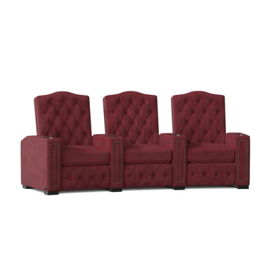 Regal HR Series Upholstered Power Reclining Home Theater Seating with Cup Holder