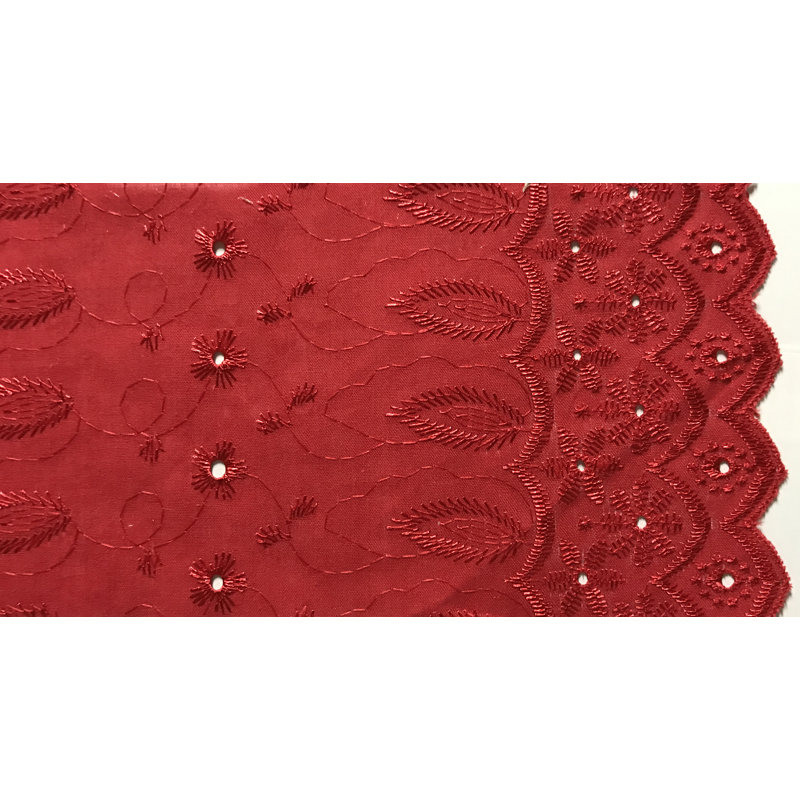 Hollander Cotton Blend Room Darkening Curtain Pair, Red, 42" W x 108" L