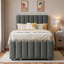 Lit plateforme tapissier avec lit gigogne et 3 tiroirs-861589855
