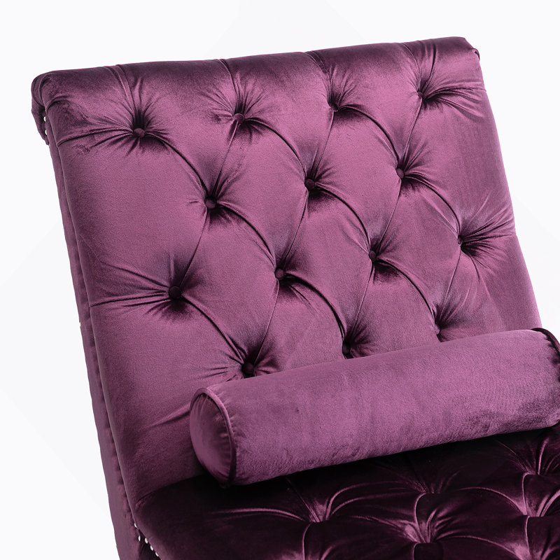 Canapé Leisure avec pieds en acrylique, Mauve