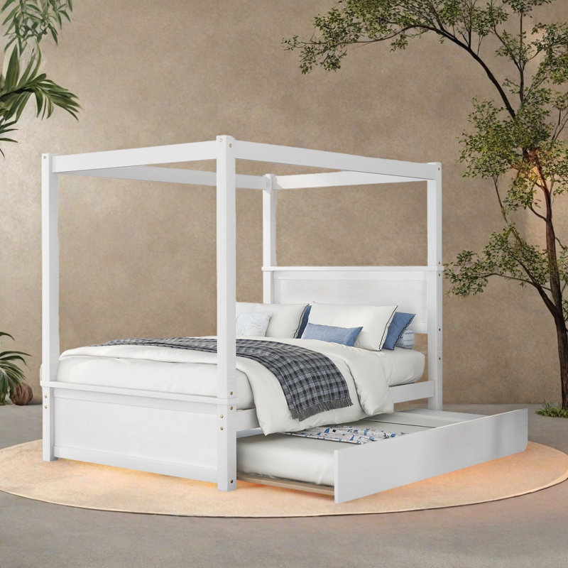 Canopy Bed With Trundle Bed