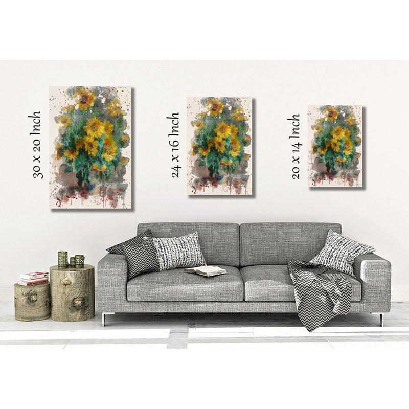 Claude Monet - Wrapped Canvas Painting, 50cm H x 35cm W