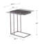 table de bout style traîneau
