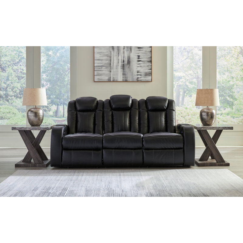 Gwenny 86'' Faux Leather Power Reclining Sofa