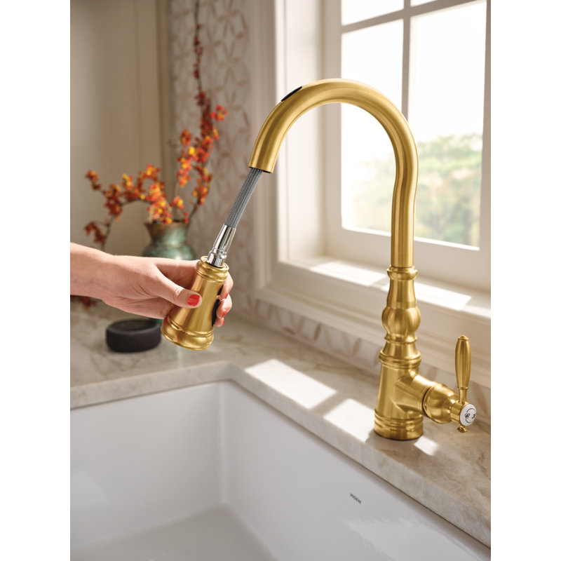 Robinet de cuisine Weymouth Smart Faucet, Or brossé