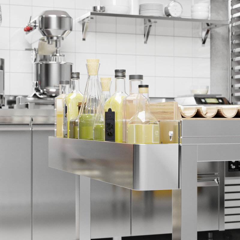  32 in. Single Tier Stainless Steel Speed Rail Rack
