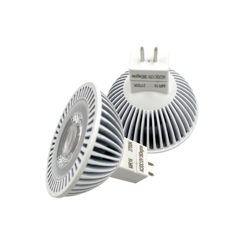 Ensemble de 6 ampoules DEL MR16 argentées GU5.3 12 V de 3 W, 3 W