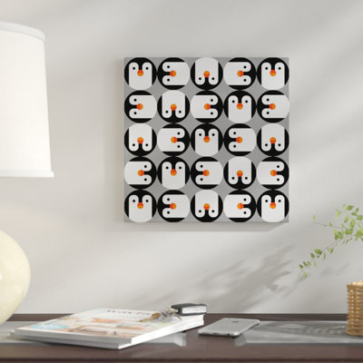 The Penguin Club Graphic Art on Wrapped Canvas