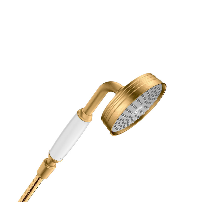 AXOR Montreux Standard Handheld Shower Head, Gold Optic, 2.5 GPM