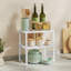 Ensemble de 2 organisateurs de tablettes extensibles, comptoir de cuisine et support à épices pour garde-manger et armoire-1336155204-1336155205