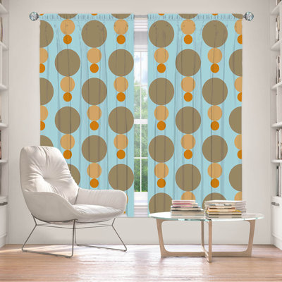 Paire de rideaux obscurcissant en polyester Evalisa