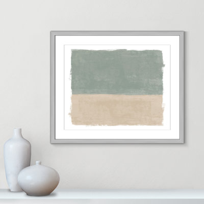 Sage and Sand I - Landscape Version Print by Natalie Carpentieri