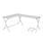 Dazenus White Finish Computer Desk-588613949