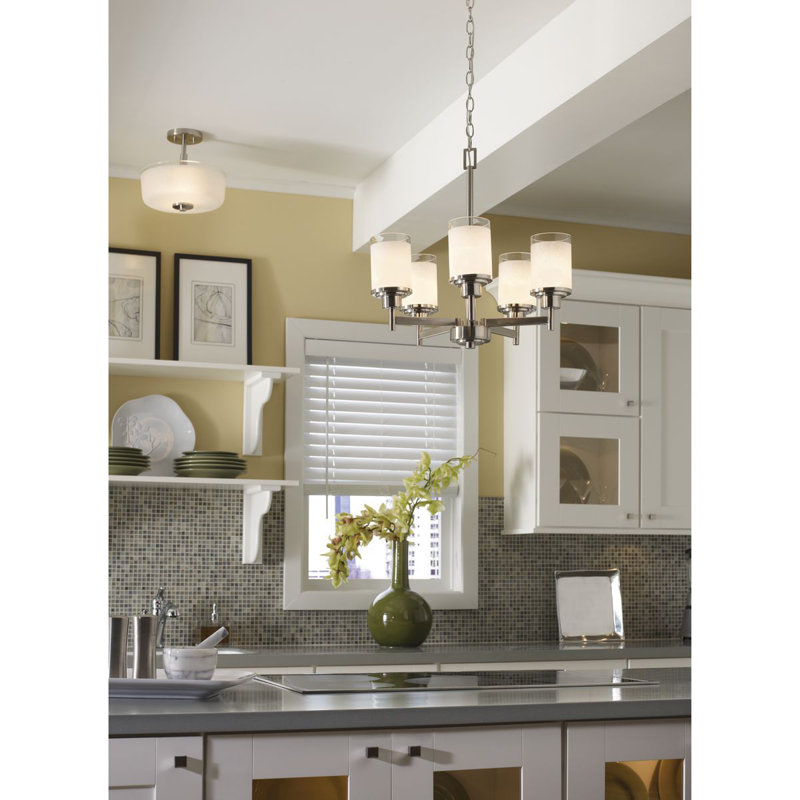 Nash Glass Semi Flush Mount