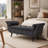 Velvet Upholstered Flip Top and Storage Bench-1372117905
