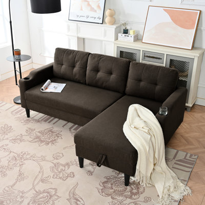 3 salons, rangement intégré, coussins relaxants en coton PP, connecteur en métal avec pieds en plastique confortables