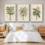 Les Palmiers II - Ensemble de 3 reproductions encadrées sur toile-97811930-97811937
