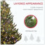 Arbre de Noël artificiel avec ouverture automatique, base en acier, forme large, branches faciles à façonner-594035141-594035146