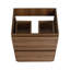 Meuble-lavabo sur pied 24 po avec tiroir double, armoire de salle de bain autoportante, bois d'ingénierie, brun (meuble-lavabo sans comptoir)-694272531