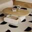 Table basse ovale en bois