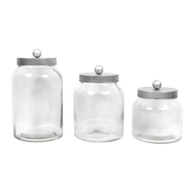 Glass Canister - Set of 3