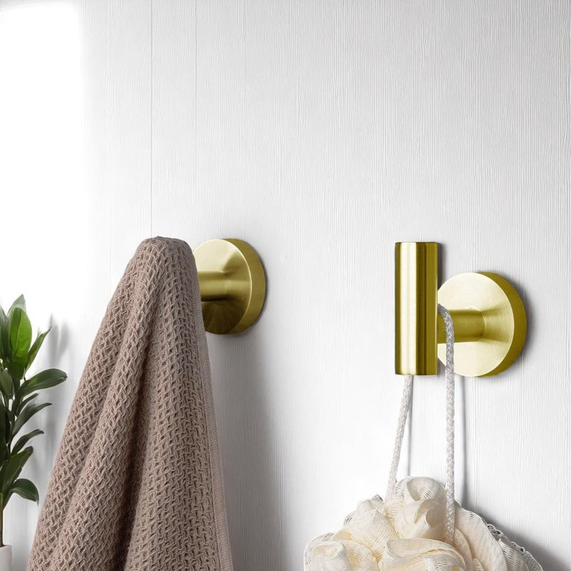 6 - Piece Bathroom Hardware Set, Brushed Gold