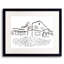 Craftsman House In Black And White Print by Deborah Blum
