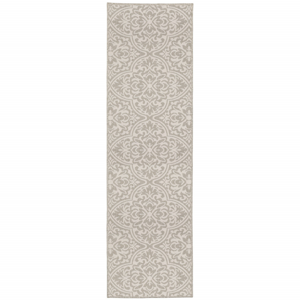 Andover Mills™ Anne Synthetic Damask Indoor/Outdoor Rug & Reviews | Wayfair