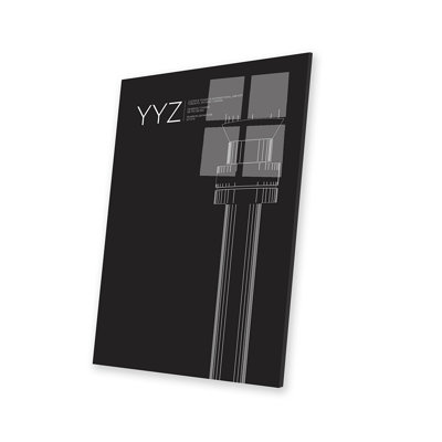 YYZ Tower Toronto International Airport On Plastic  Acrylic Painting