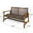 Outdoor And With Metal Seat Frame Wood-924372181