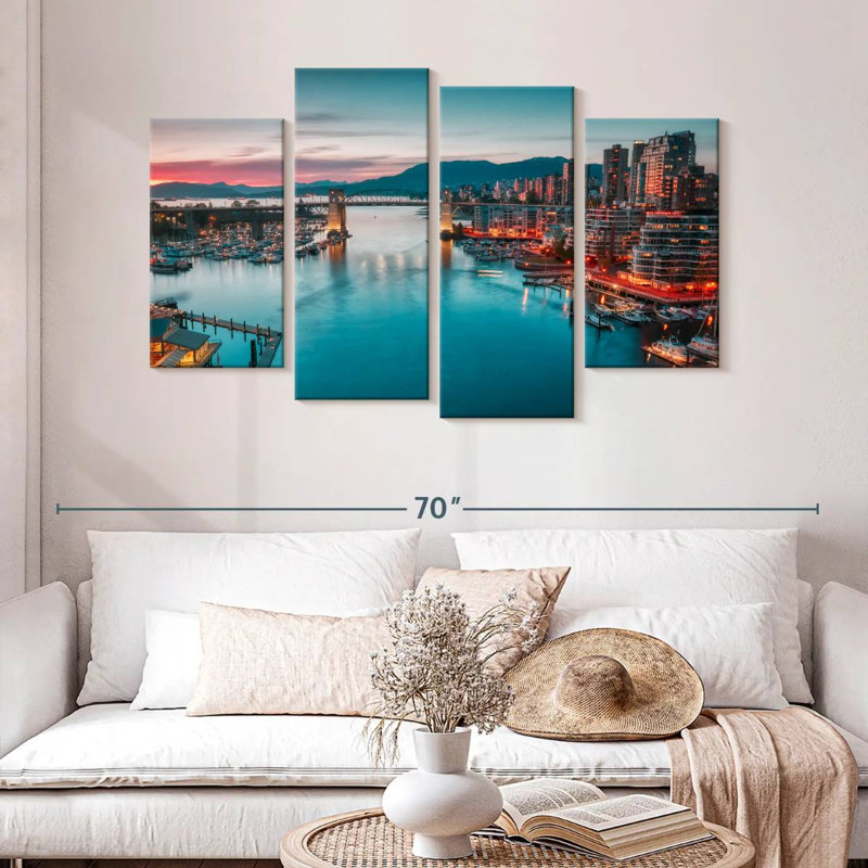 Tergel Vancouver Waterfront Skyline, H 32 po x l 52 po
