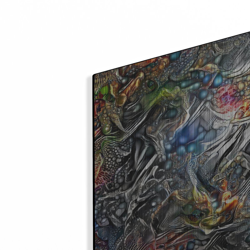 Bungalow Rose «Maria Sabinas Trance» par Pedro Gavidia, art mural en métal, H 12 po x l 24 po