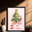 «Black», encadré noir, aquarelle festive, impression encadrée-235461