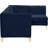 Enson Velvet L-Shaped Sectional Reversible-276259338