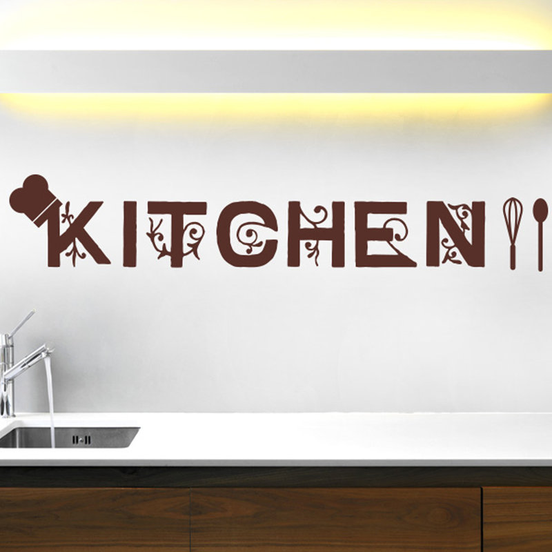 Food & Beverage Wall Decal, Brown, Large