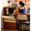 Commode d'appoint de sol style rétro français